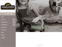 Tablet Screenshot of cobblestonevet.com